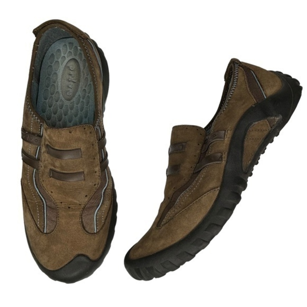 Privo‎ by Clarks Shoes Brown Leather Slip On Walking Loafer Sneaker